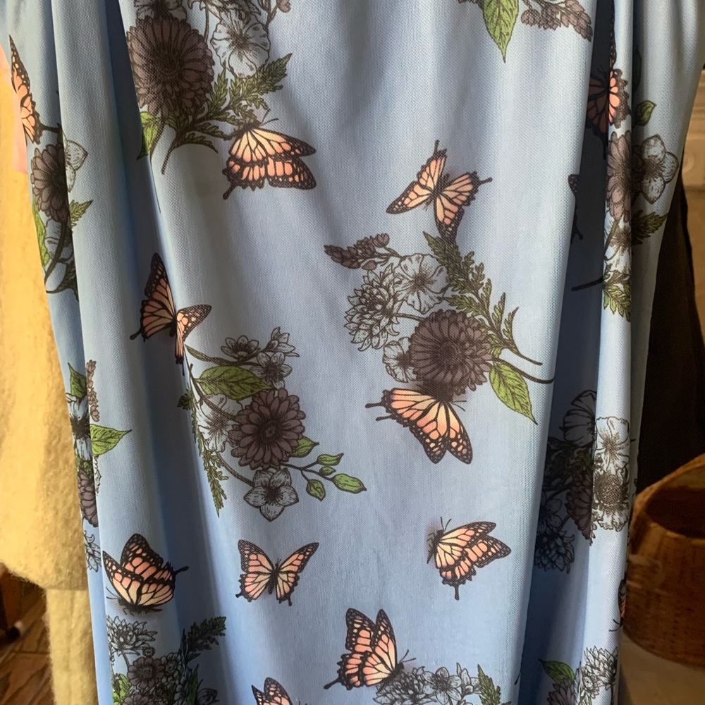 Blue butterfly dress - Picture 3 of 5